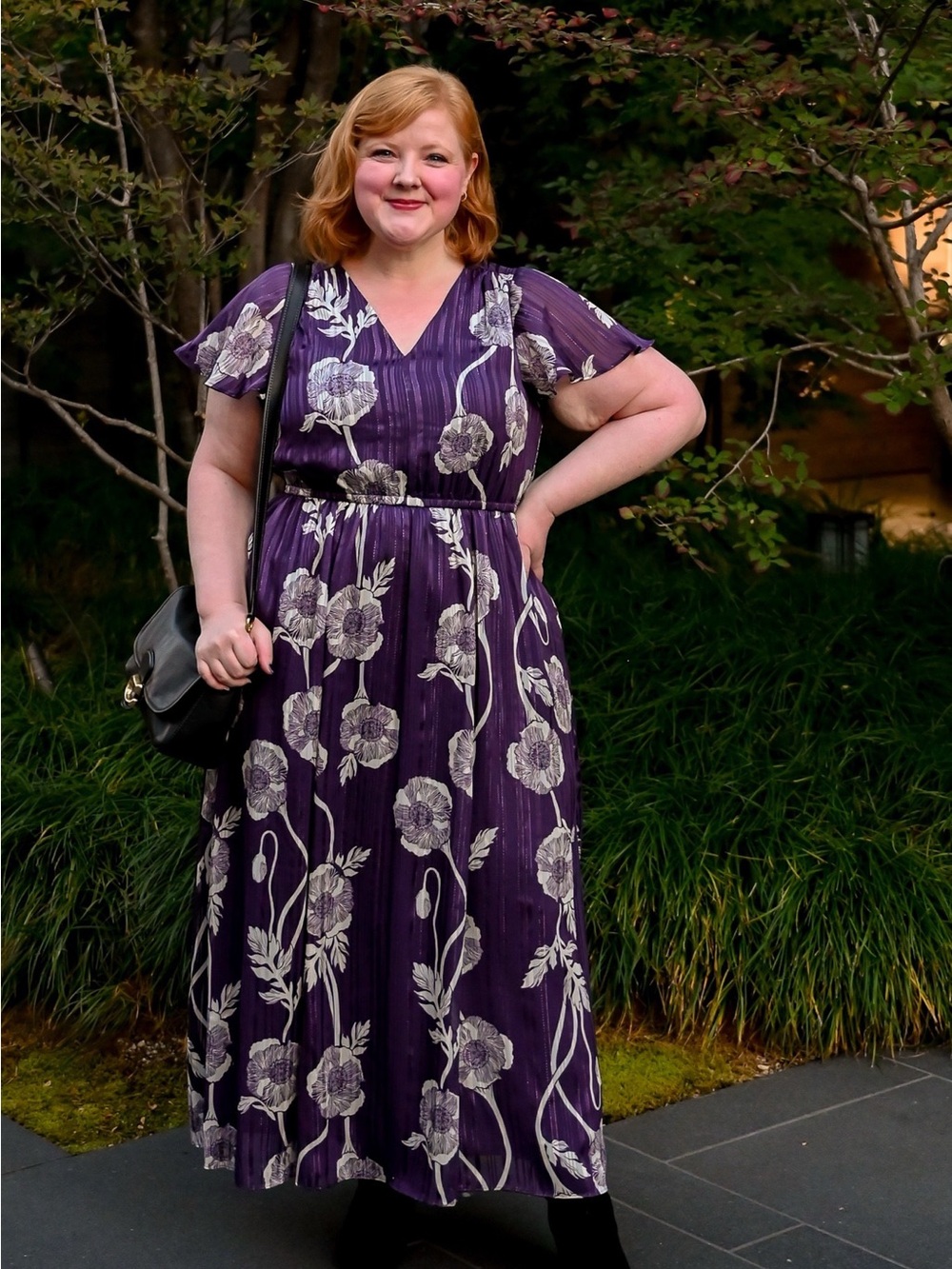 Lane Bryant Eggplant Purple Maxi Dress